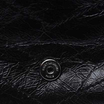 Saint Laurent Crinkled Calfskin Matelasse Monogram Niki Chain Wallet Black 19 of 33