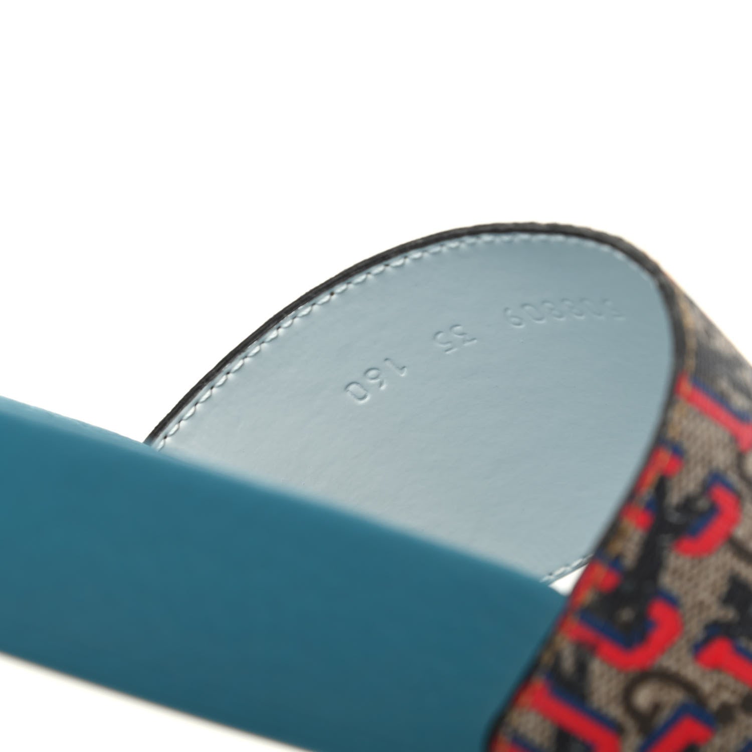 Gucci GG Supreme Monogram Gucci Wolf Slide Sandals 35 Multicolor 8 of 9