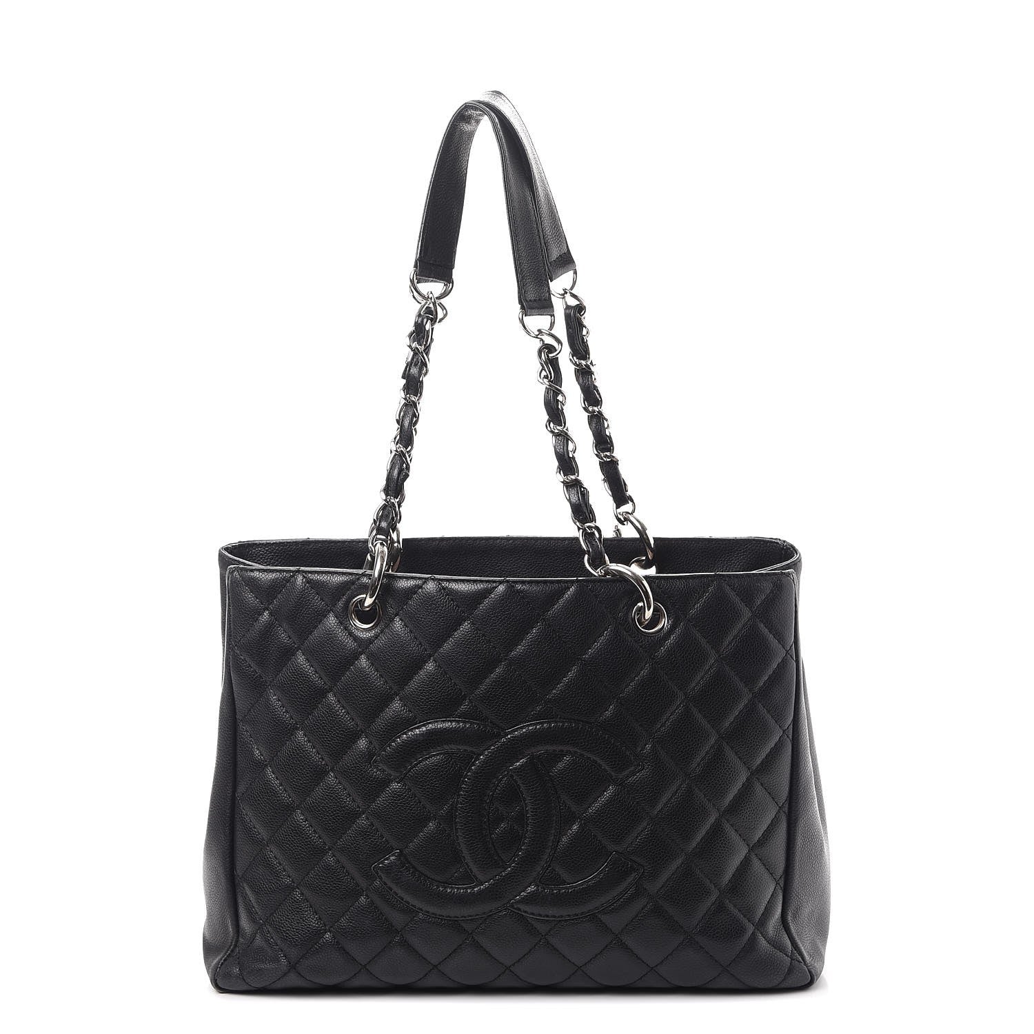 Chanel Caviar Quilted Grand Shopping Tote GST Black 1 of 15