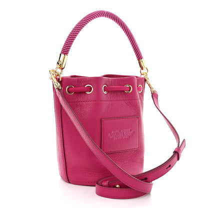 Marc Jacobs Grained Calfskin The Bucket Bag Lipstick Pink 3 of 11