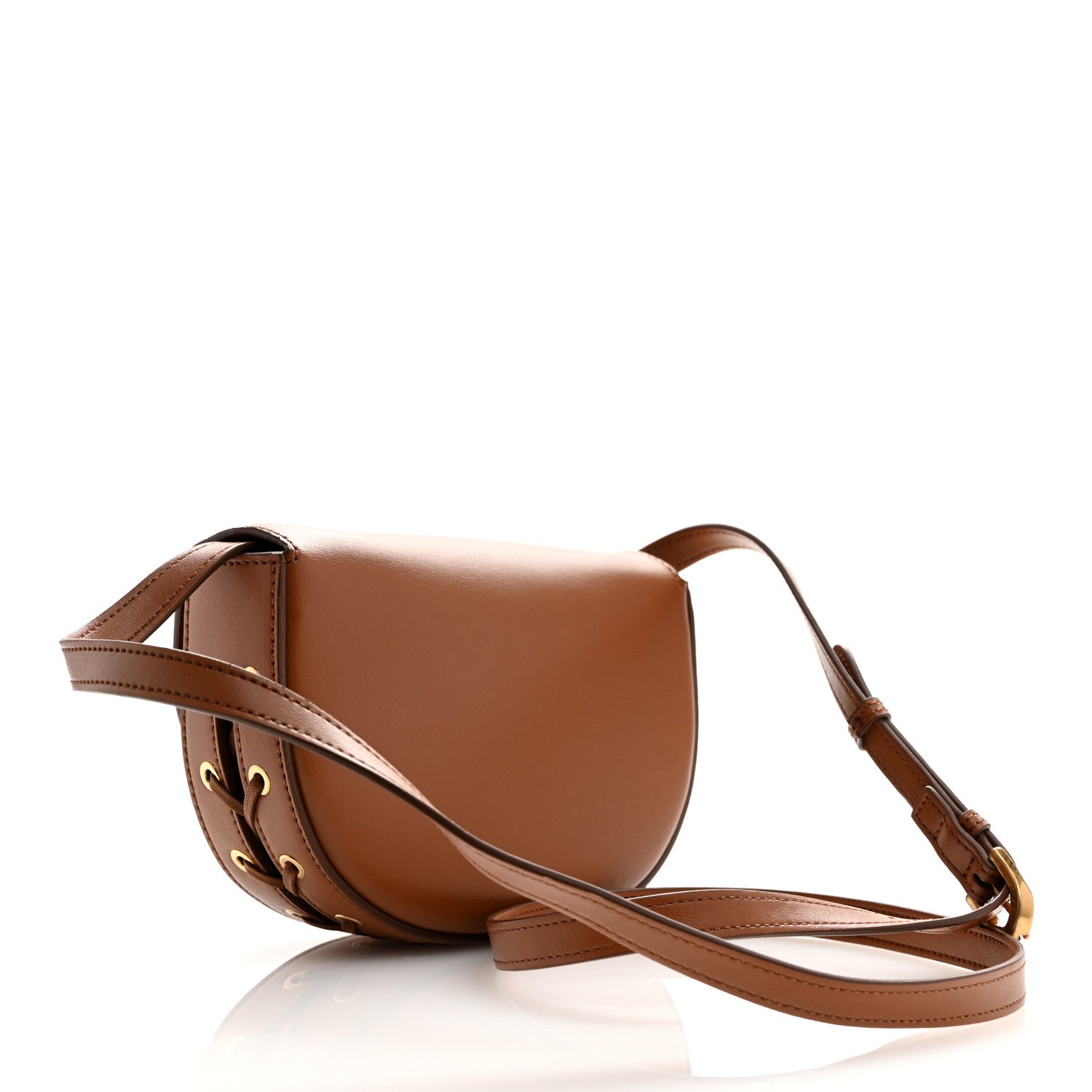 Stella McCartney Uppeal Small Frayme Whipstitch Shoulder Bag Tan Brown 3 of 10