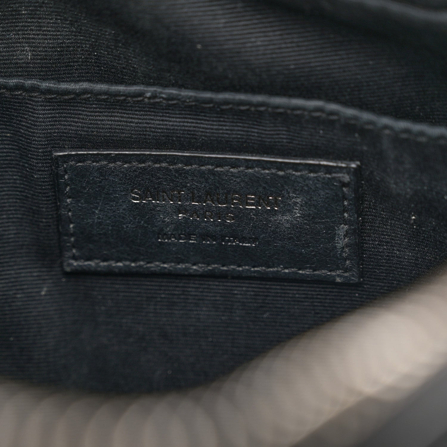 Saint Laurent Calfskin Matelasse Monogram Monochrome Lou Camera Bag Black 6 of 12