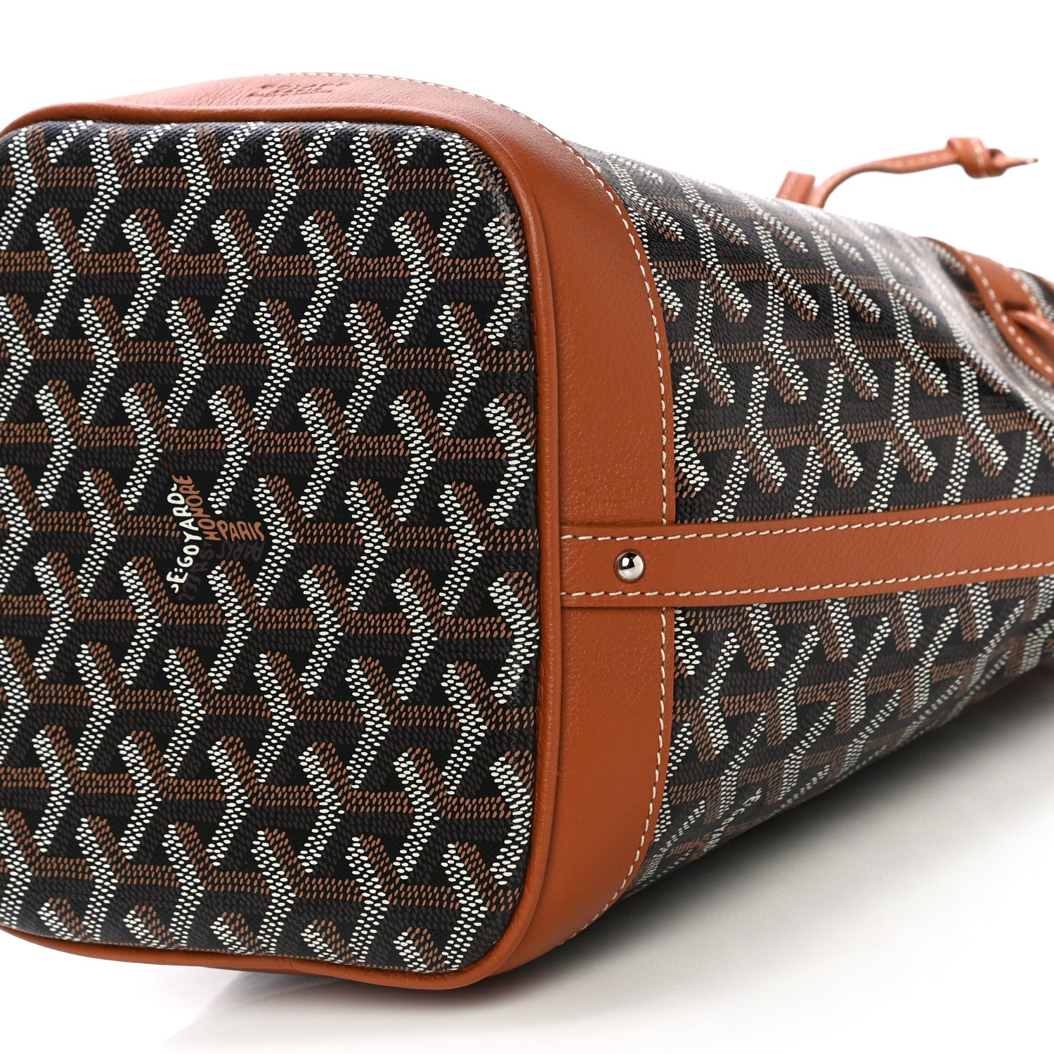 Goyard Goyardine Petit Flot Bucket Bag PM Black Gold 7 of 7