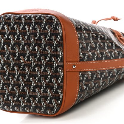 Goyard Goyardine Petit Flot Bucket Bag PM Black Gold 7 of 7