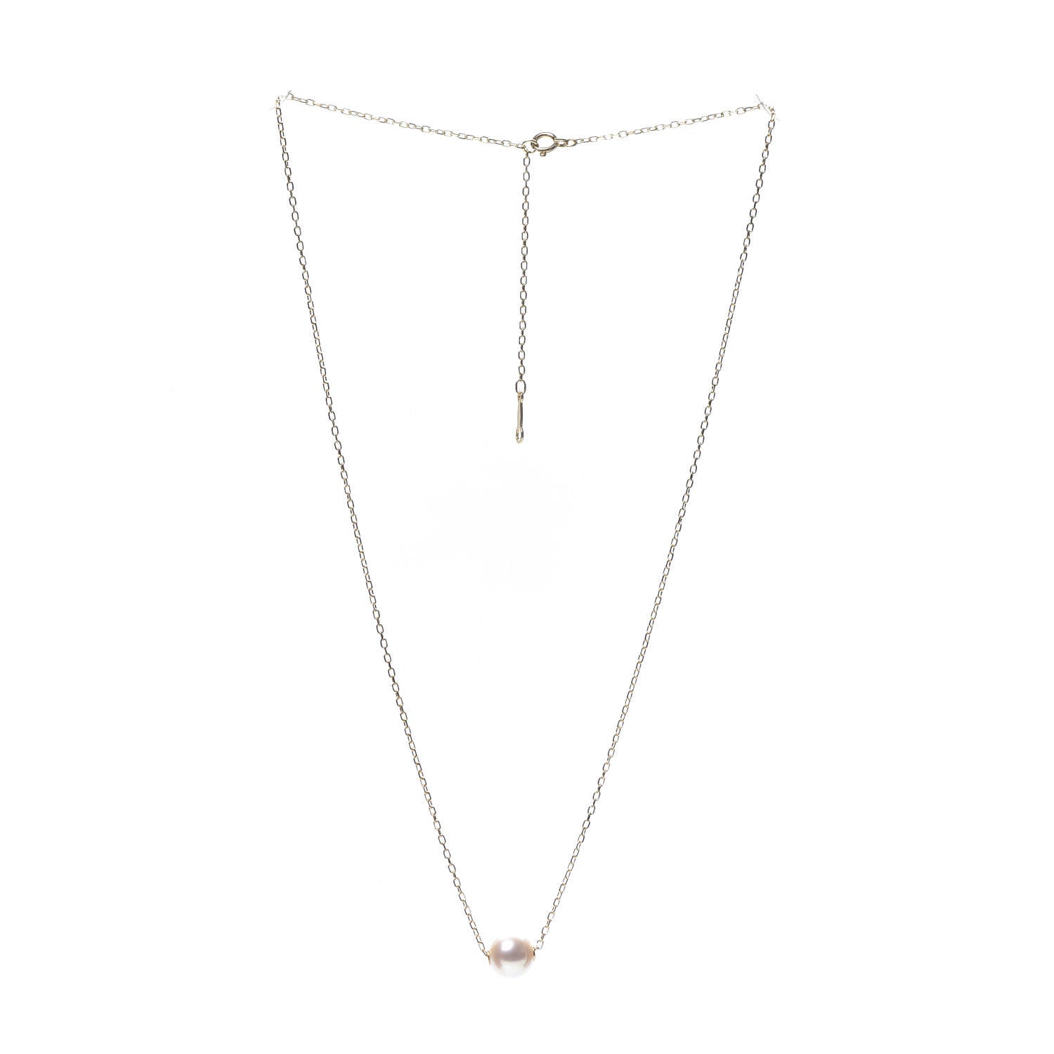 Mikimoto 18K Yellow Gold Akoya Pearl 8mm Single Pendant Necklace 3 of 7