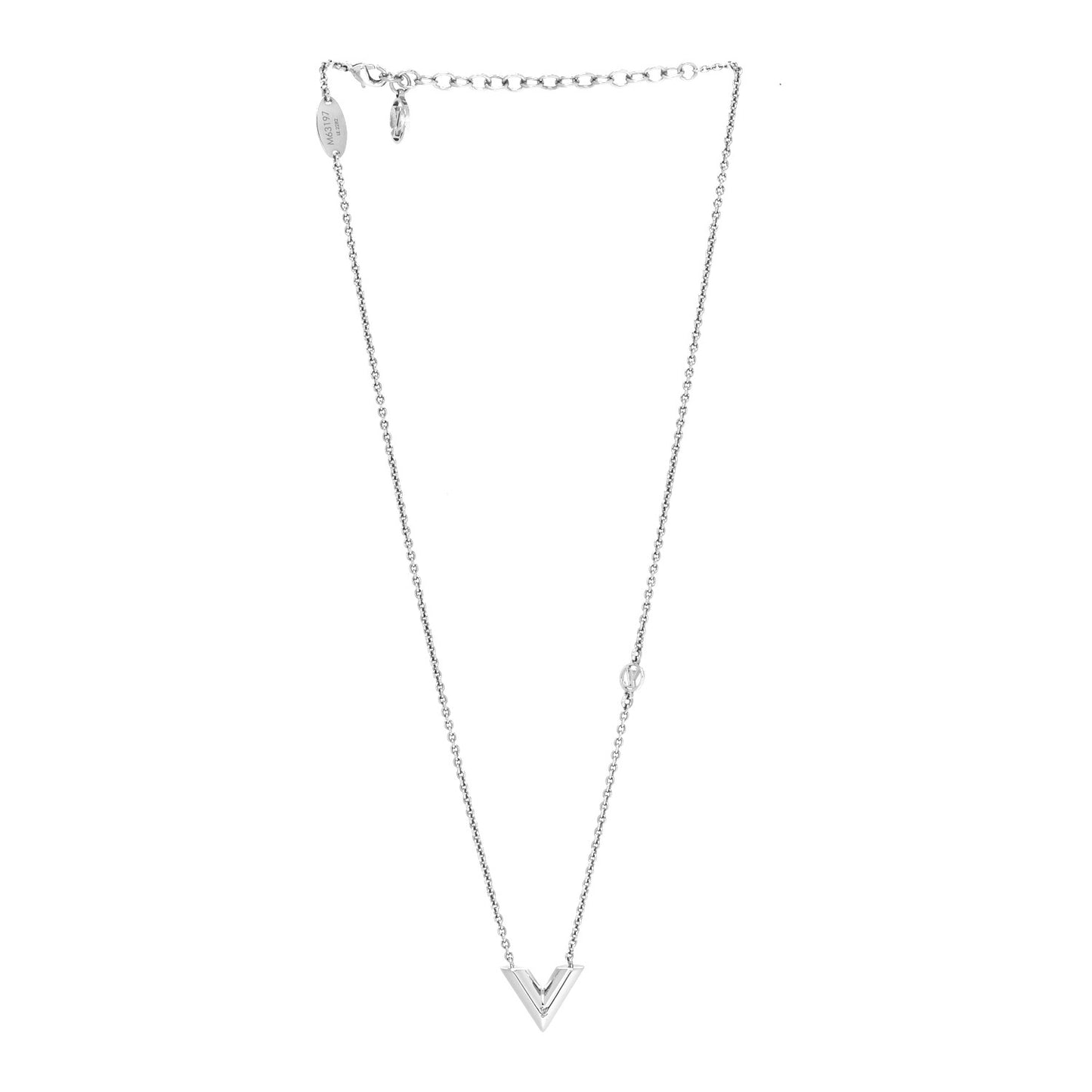 Metal Essential V Supple Necklace Silver