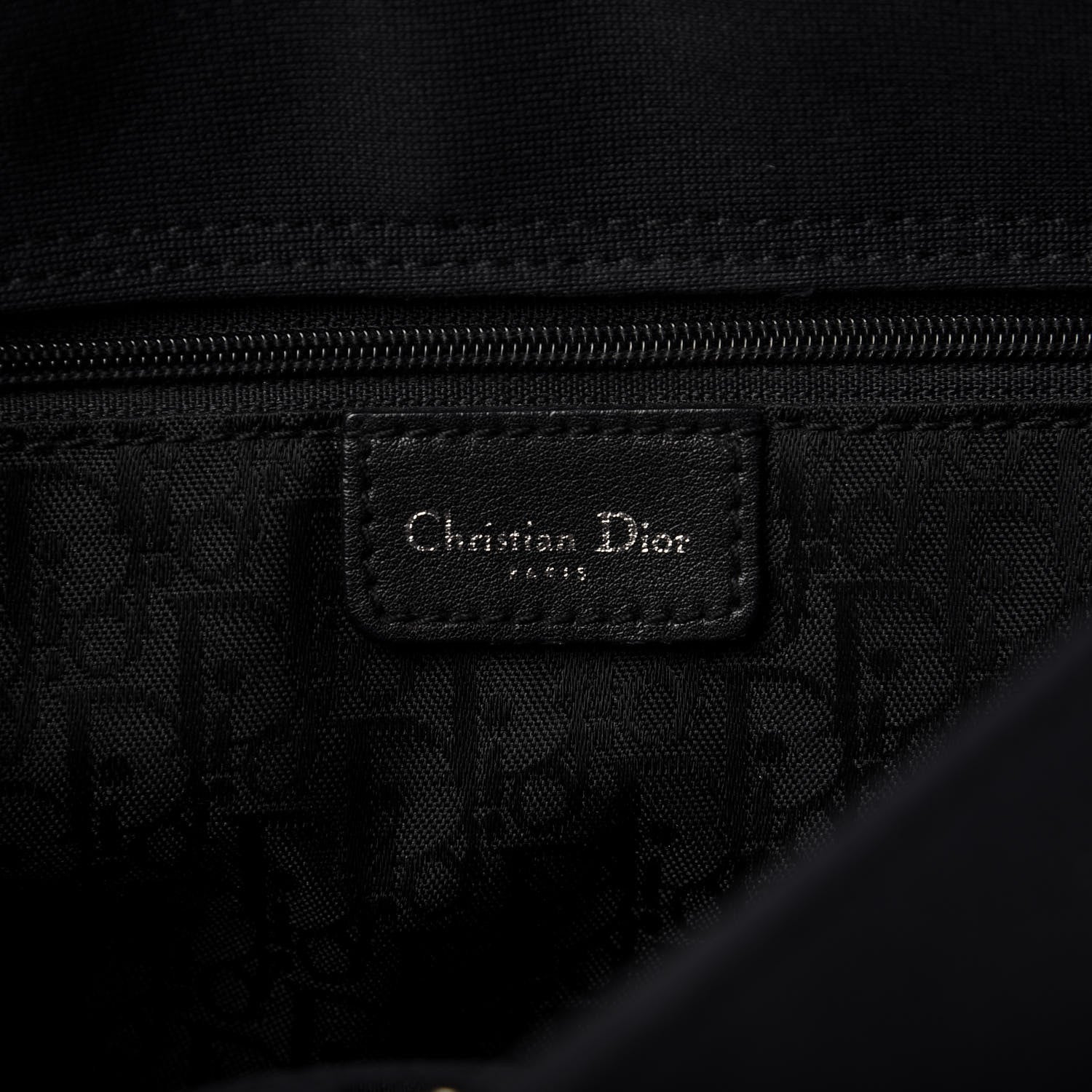 Christian Dior Satin Crystal Hardcore Shoulder Bag Navy Black 8 of 9