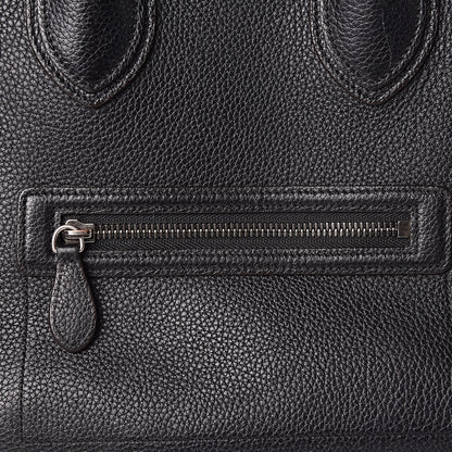 Celine Drummed Calfskin Mini Luggage Black 11 of 20