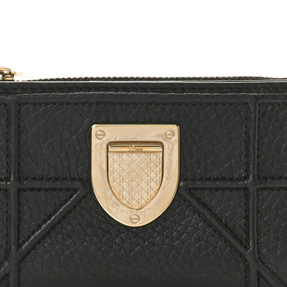Christian Dior Calfskin Cannage Diorama Wallet Black 6 of 6