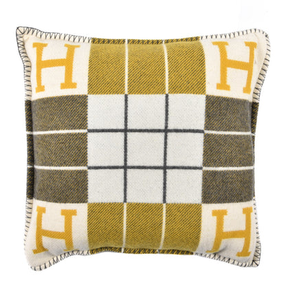 Hermes Wool Cashmere Avalon III Pillow PM Gris Soleil 2 of 3