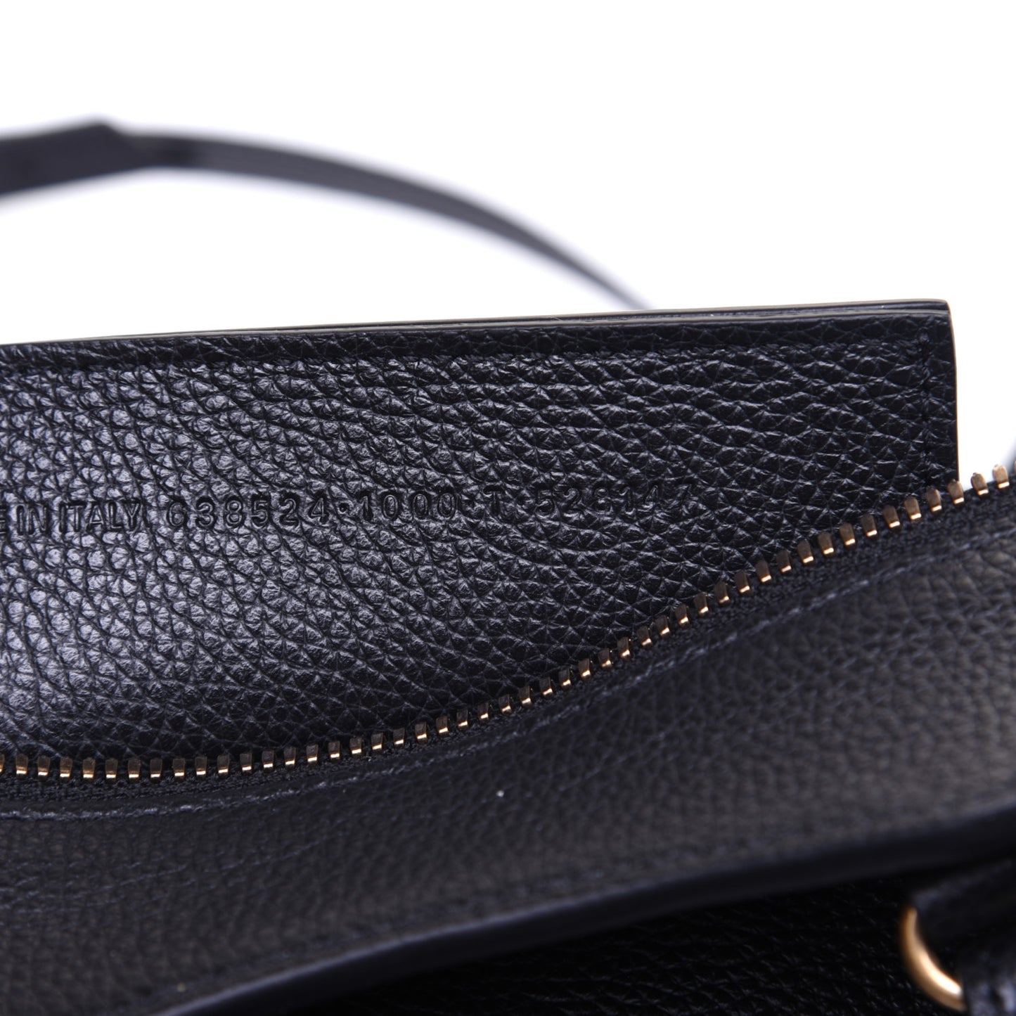 Grained Calfskin Neo Classic Gold Hardware Mini City Black