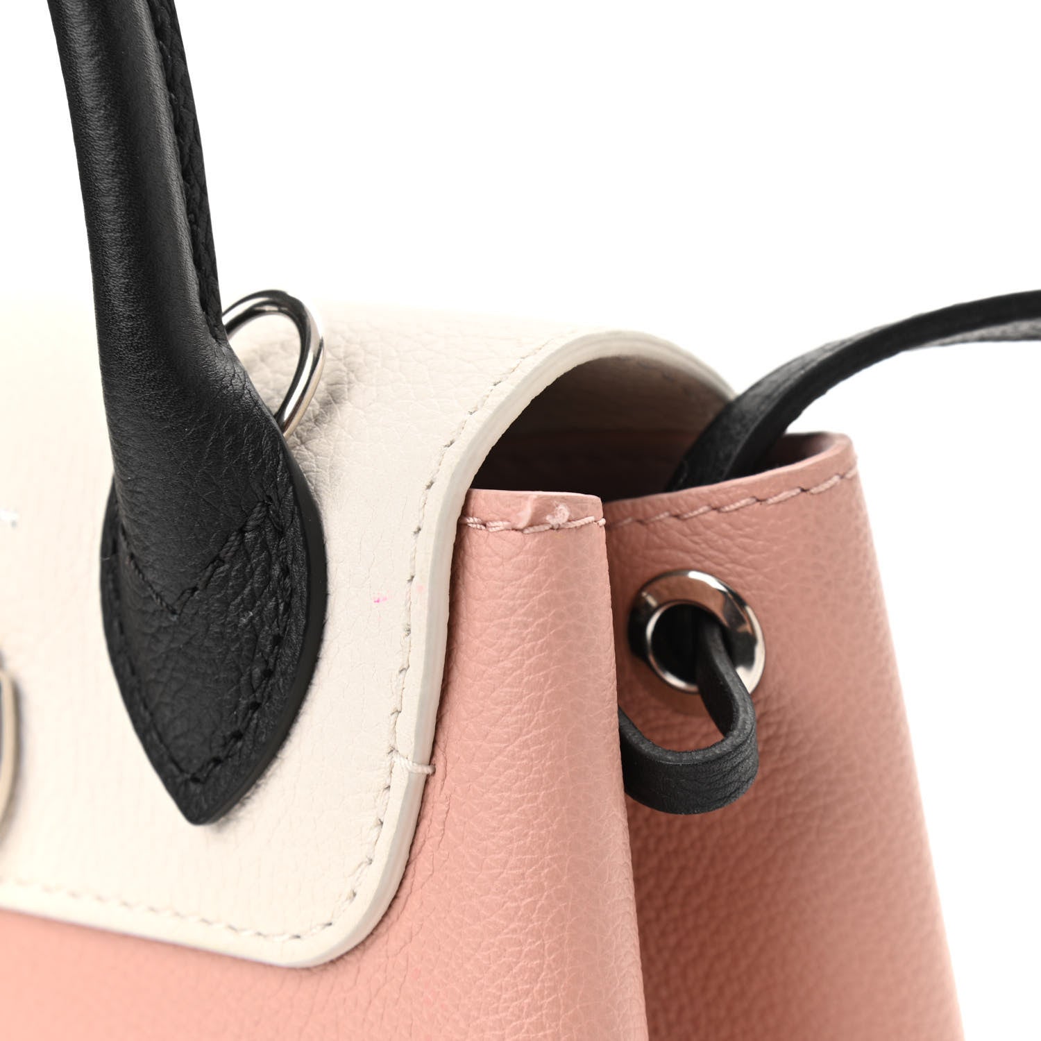 Louis Vuitton Soft Calfskin Lockme Backpack Rose Ballet White Maito Black 7 of 7