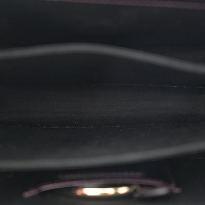 Bulgari Metallic Calfskin Serpenti Forever Top Handle Dark Purple 4 of 10