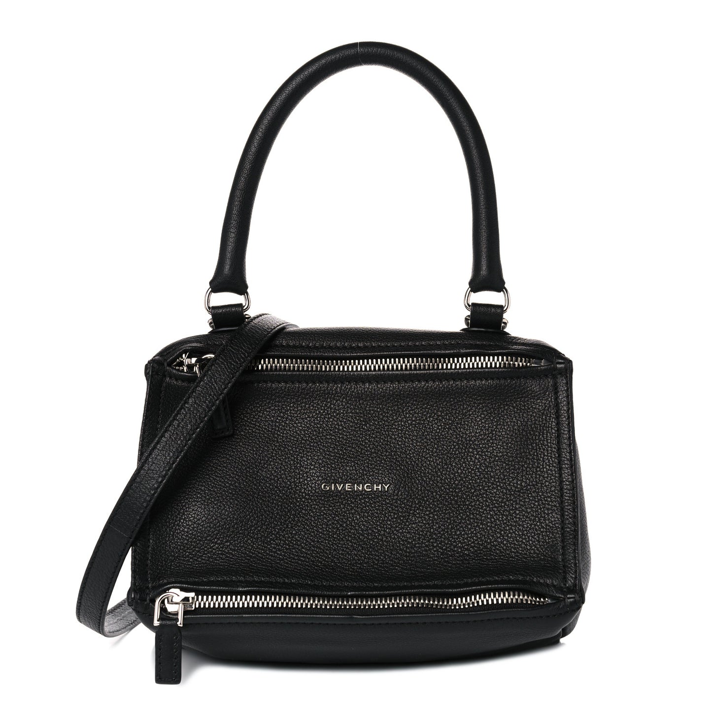 Sugar Goatskin Small Pandora Black