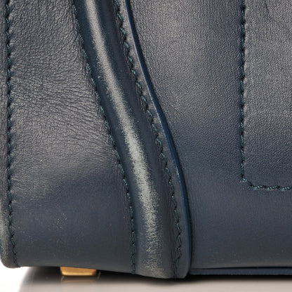 Celine Drummed Calfskin Mini Luggage Orage 12 of 21