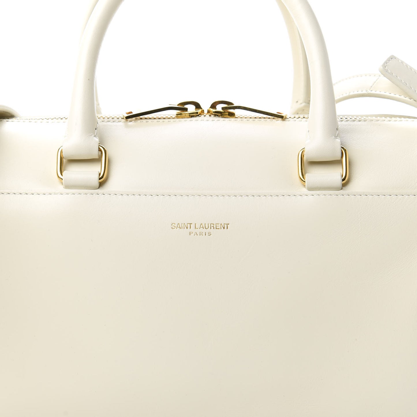 Calfskin Classic Baby Duffle Dove White