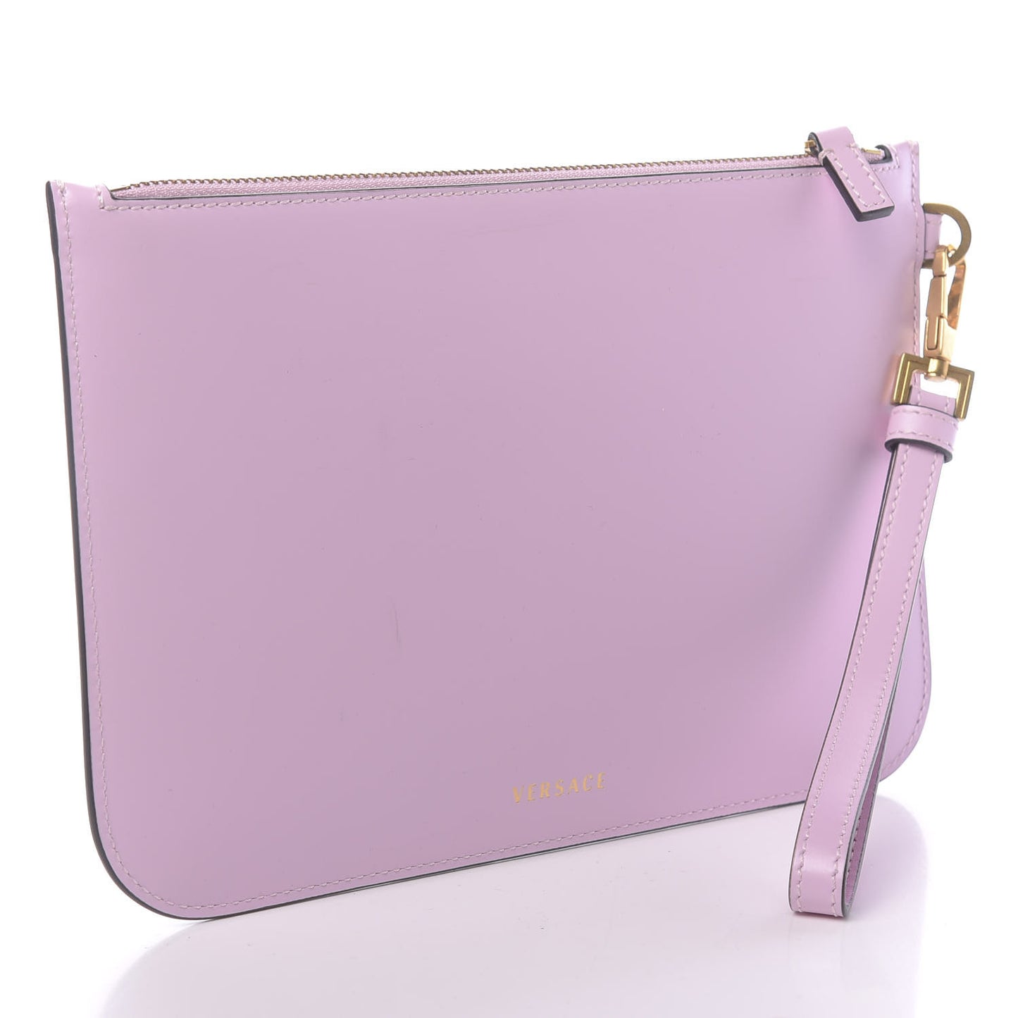 Vitello Medusa Studded Wristlet Power Pink