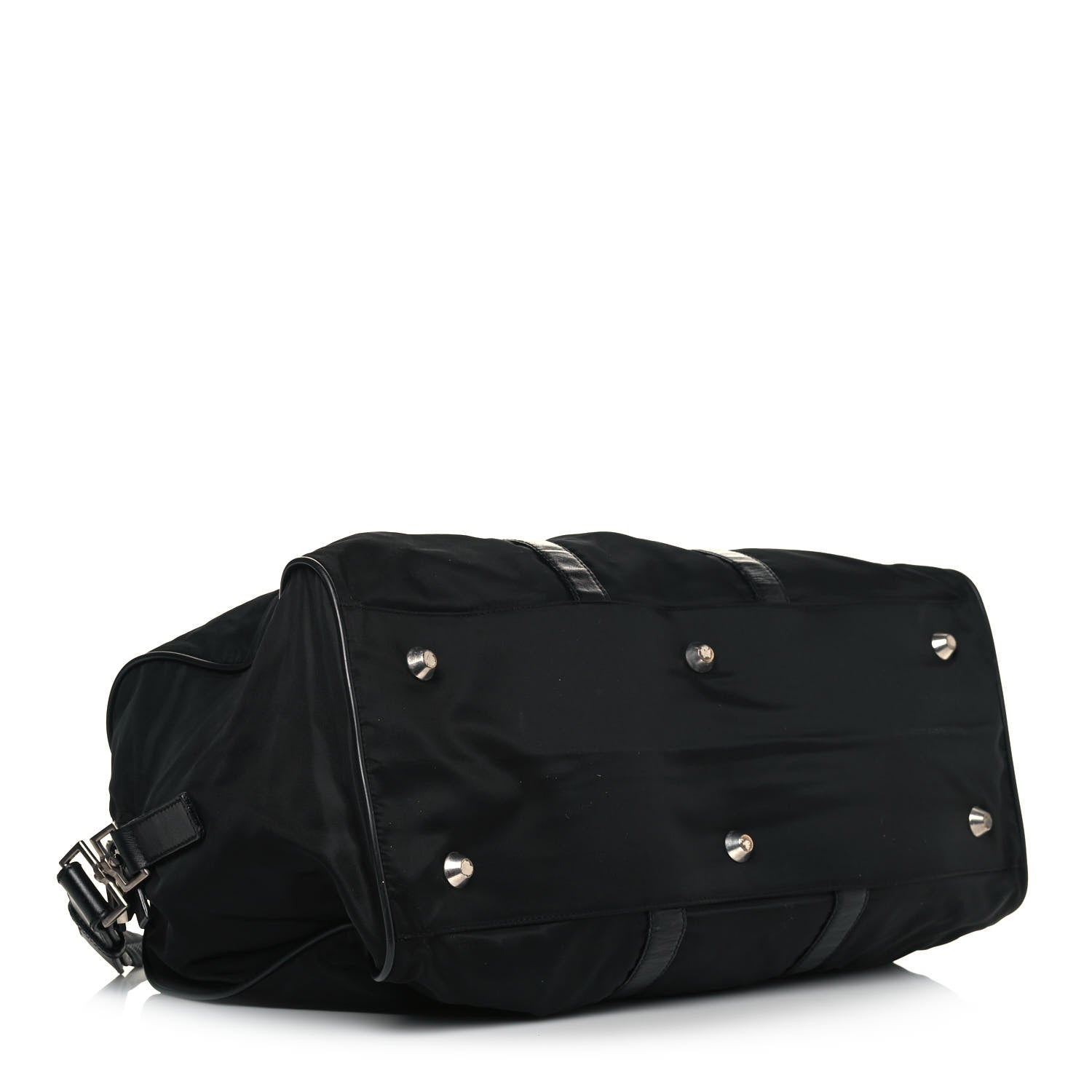 Prada Tessuto Nylon Saffiano Duffle Black 4 of 15
