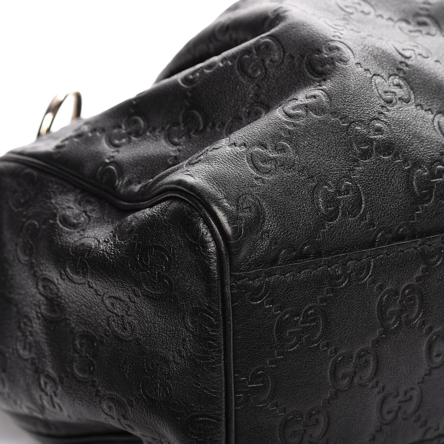 Guccissima Medium Sukey Tote Black