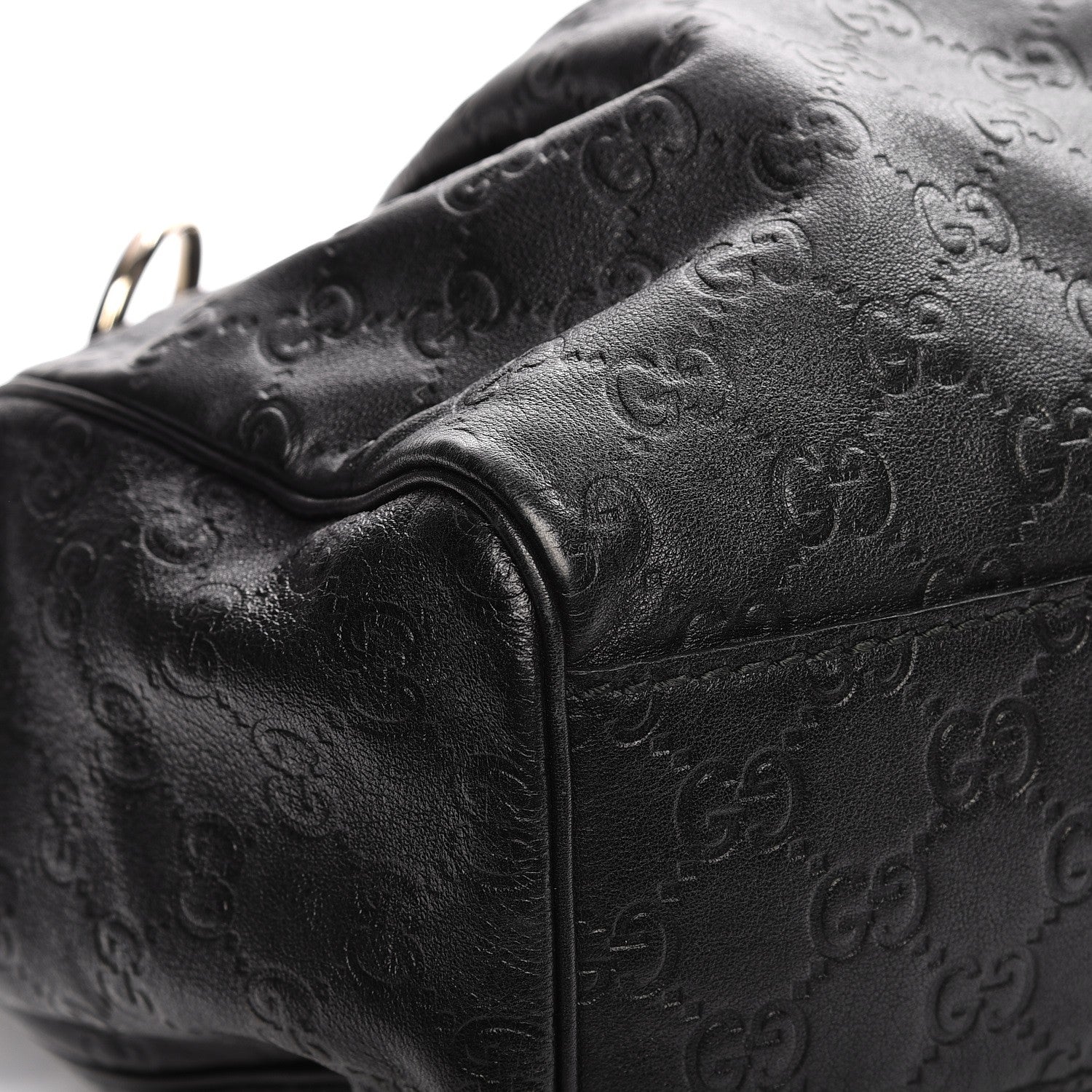 Gucci Guccissima Medium Sukey Tote Black 8 of 12