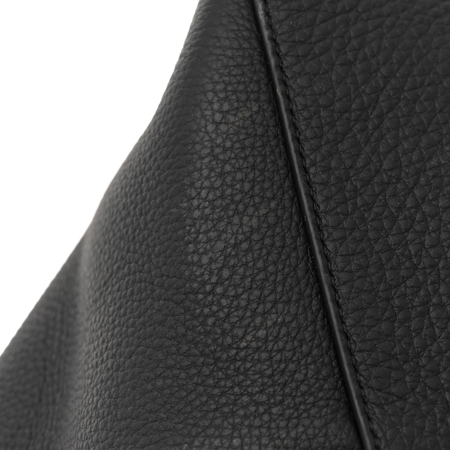 The Row Grained Calfskin Park Tote Three Black 12 of 13