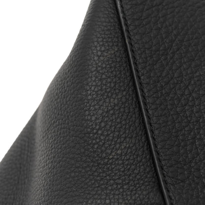 The Row Grained Calfskin Park Tote Three Black 12 of 13