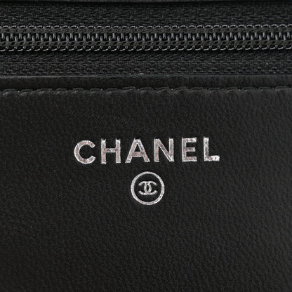 Chanel Lambskin Quilted Trendy CC Wallet On Chain WOC Black 6 of 14