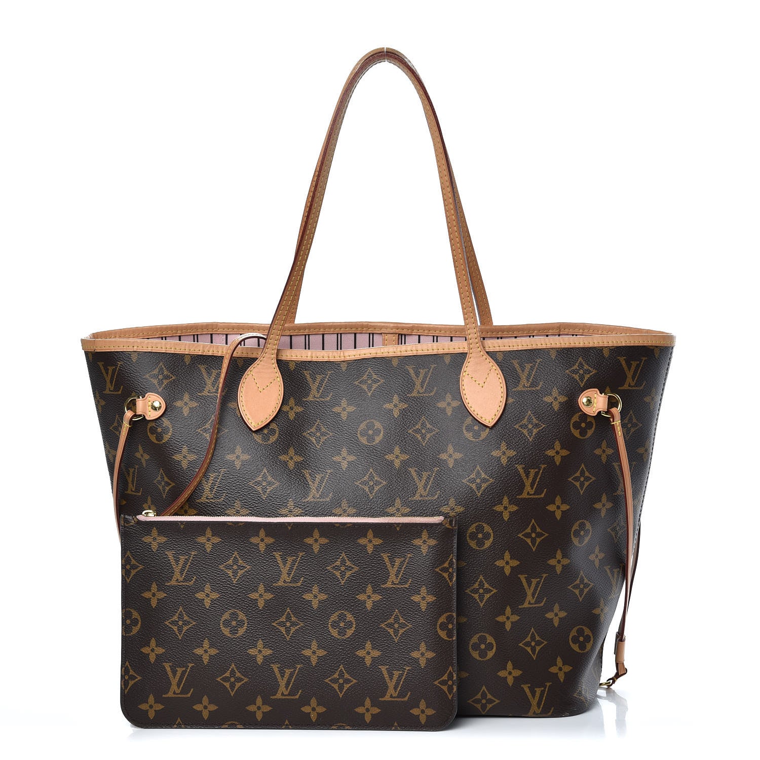 Louis Vuitton Monogram Neo Neverfull MM Rose Ballerine 1 of 12