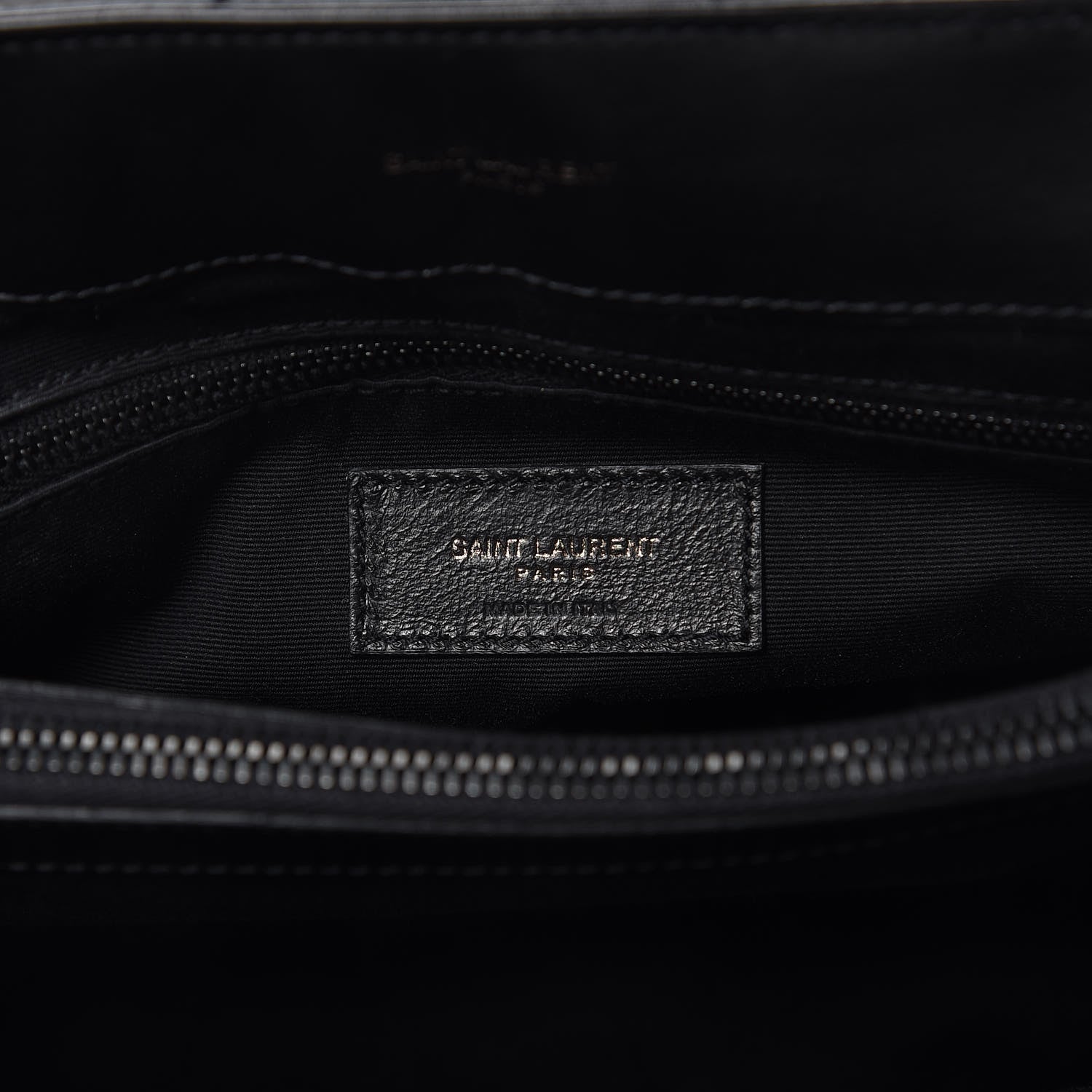 Saint Laurent Calfskin Y Quilted Monogram Medium Loulou Chain Satchel Black 6 of 11