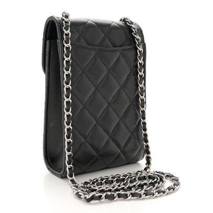 Chanel Caviar Quilted Classic Phone Holder Black 3 of 10
