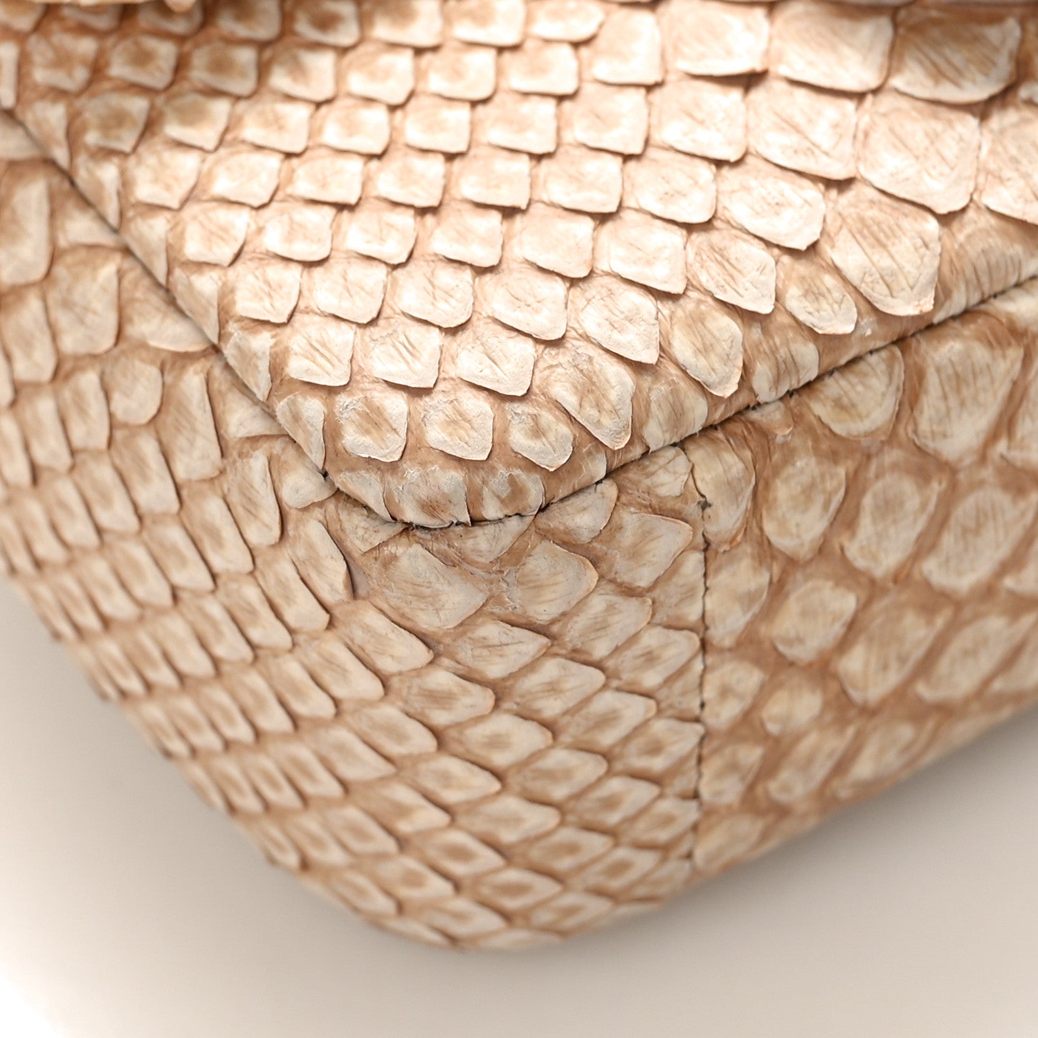 Chanel Snakeskin Extra Mini Rectangular Flap Beige 8 of 9