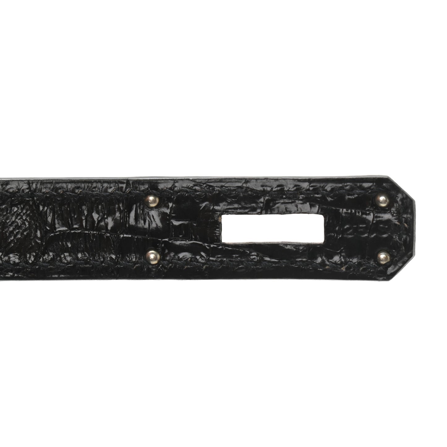 Shiny Niloticus Crocodile Birkin 30 Black