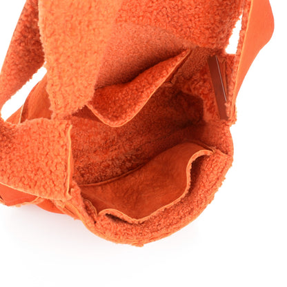 Chanel Shearling Patchwork Mademoiselle Messenger Orange 5 of 8