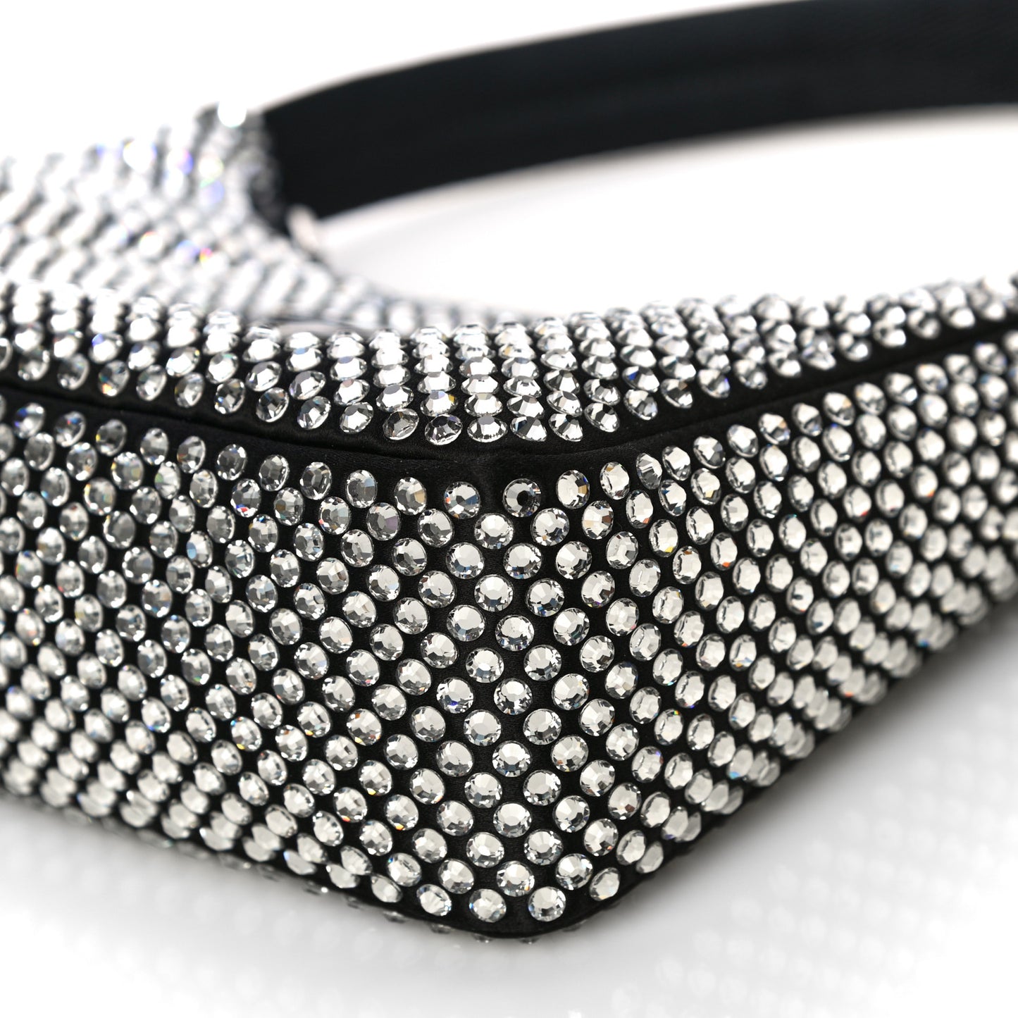 Satin Crystal Mini Re-Edition 2000 Bag Cristal