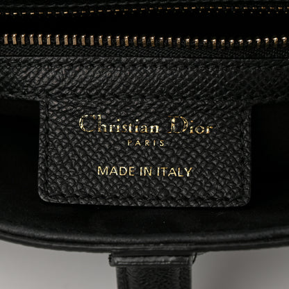 Christian Dior Grained Calfskin Saddle Bag Black 6 of 12