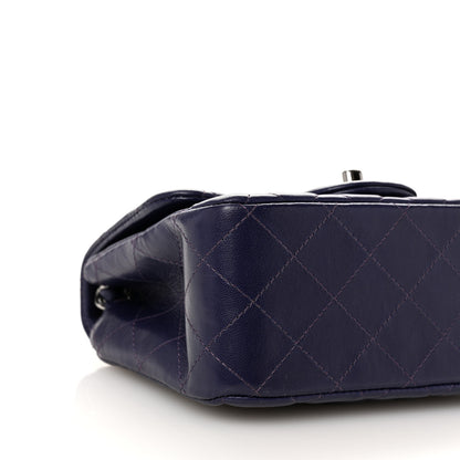 Chanel Lambskin Quilted Mini Square Flap Dark Purple 9 of 11