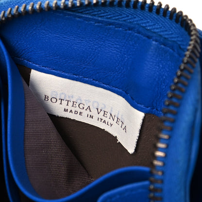 Bottega Veneta Nappa Intrecciato Zip Around Wallet Signal Blue 6 of 8