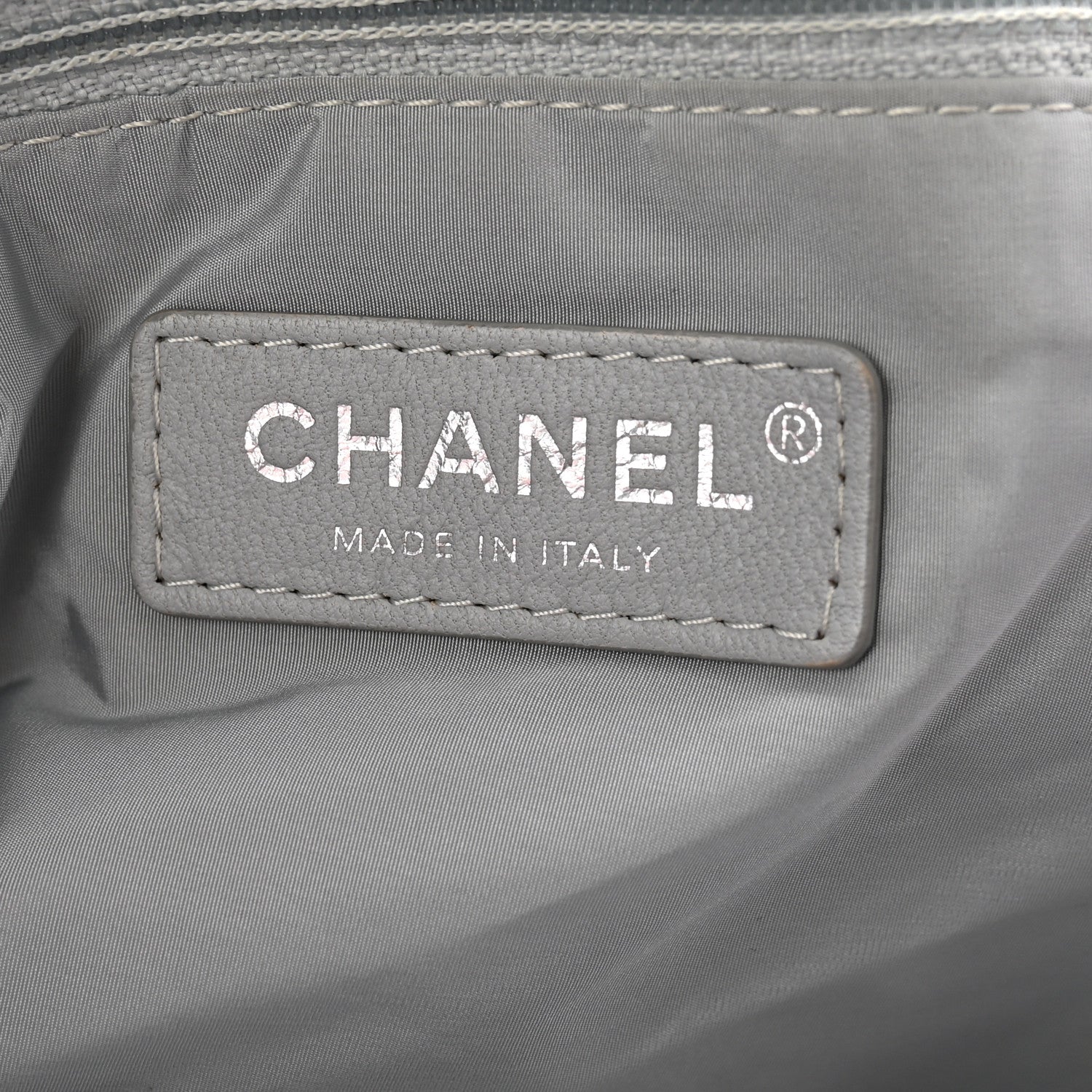 Chanel Canvas Coco Beach Backpack Pink Grey 6 of 12