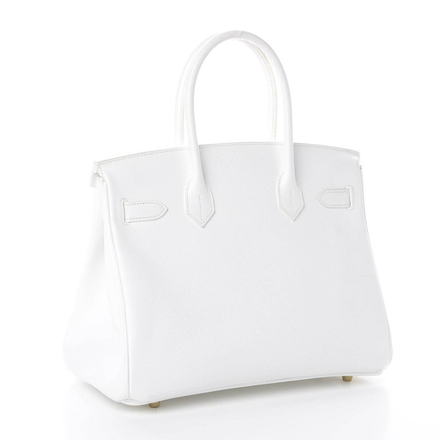 Epsom Birkin 30 White