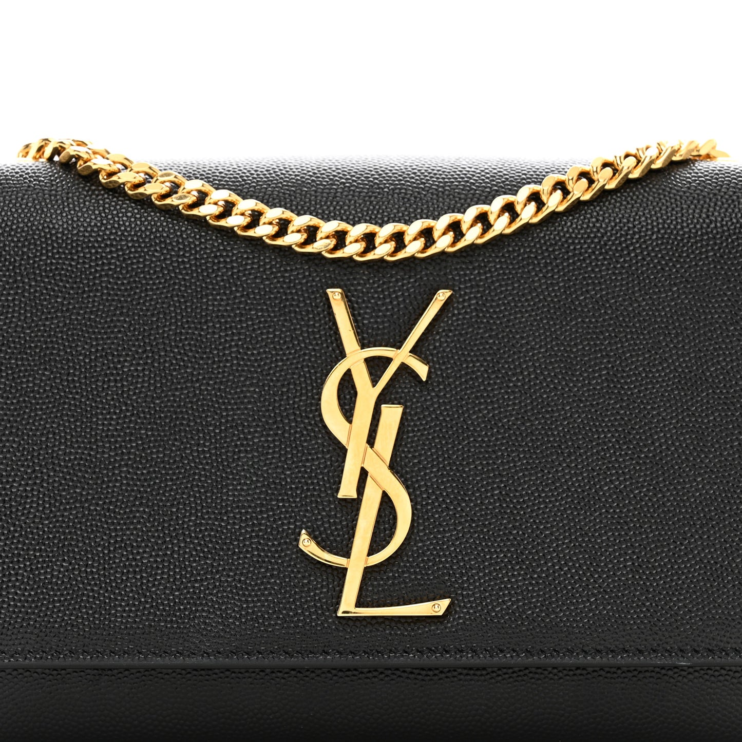 Grain De Poudre Small Classic Monogram Kate Satchel Black