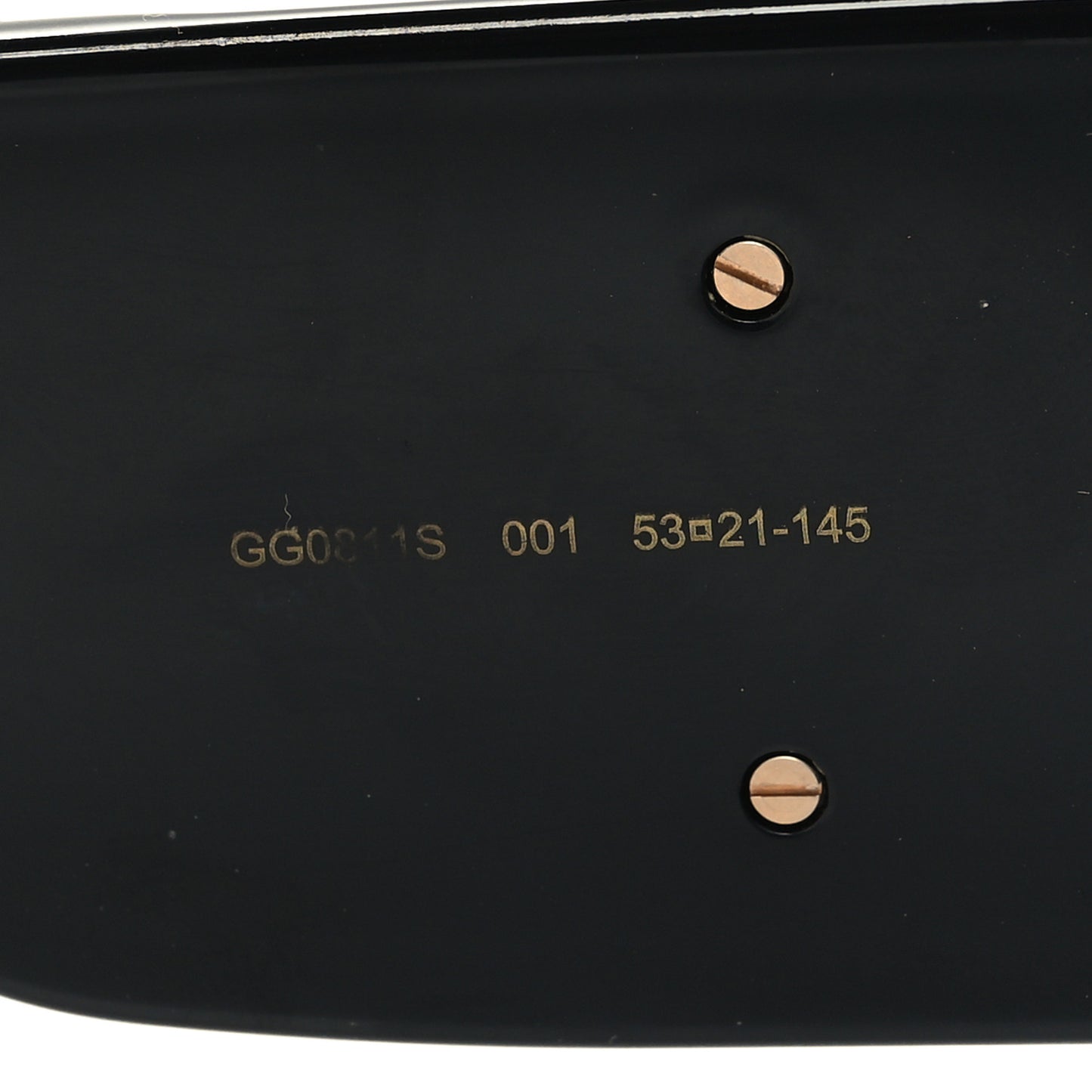 Acetate Rectangular Sunglasses GG0811S Black