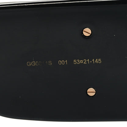 Gucci Acetate Rectangular Sunglasses GG0811S Black 6 of 9