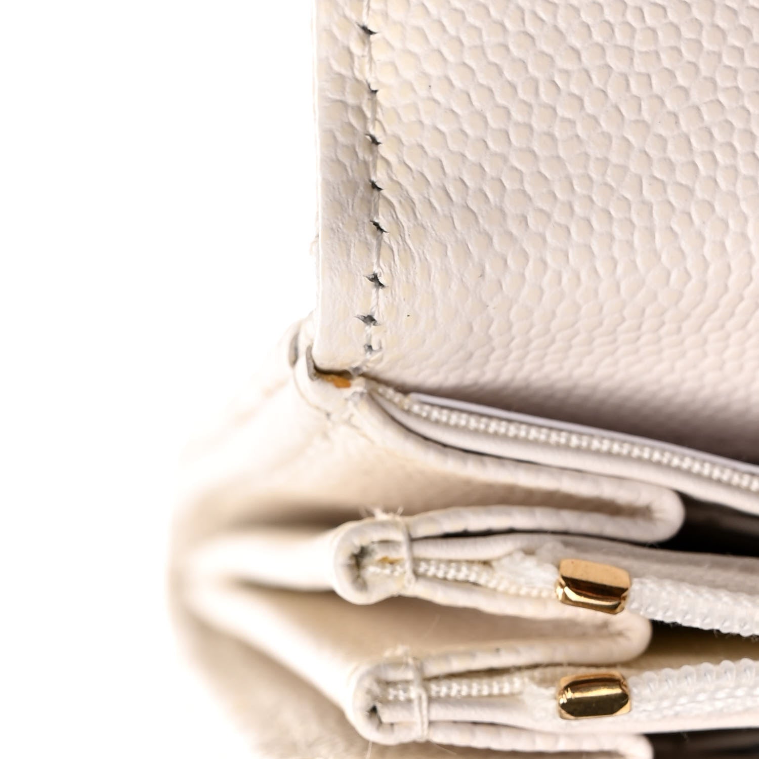 Chanel Caviar Quilted Medium Flap Wallet White 10 of 12