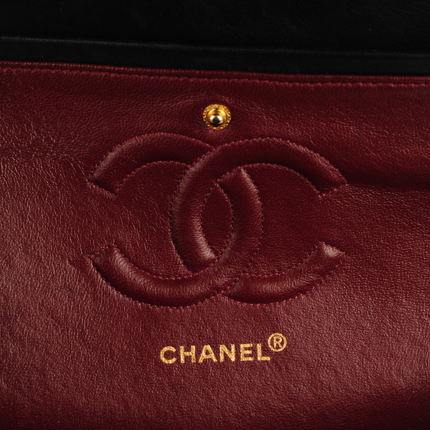 Chanel Lambskin Quilted Medium Double Flap Black 6 of 8