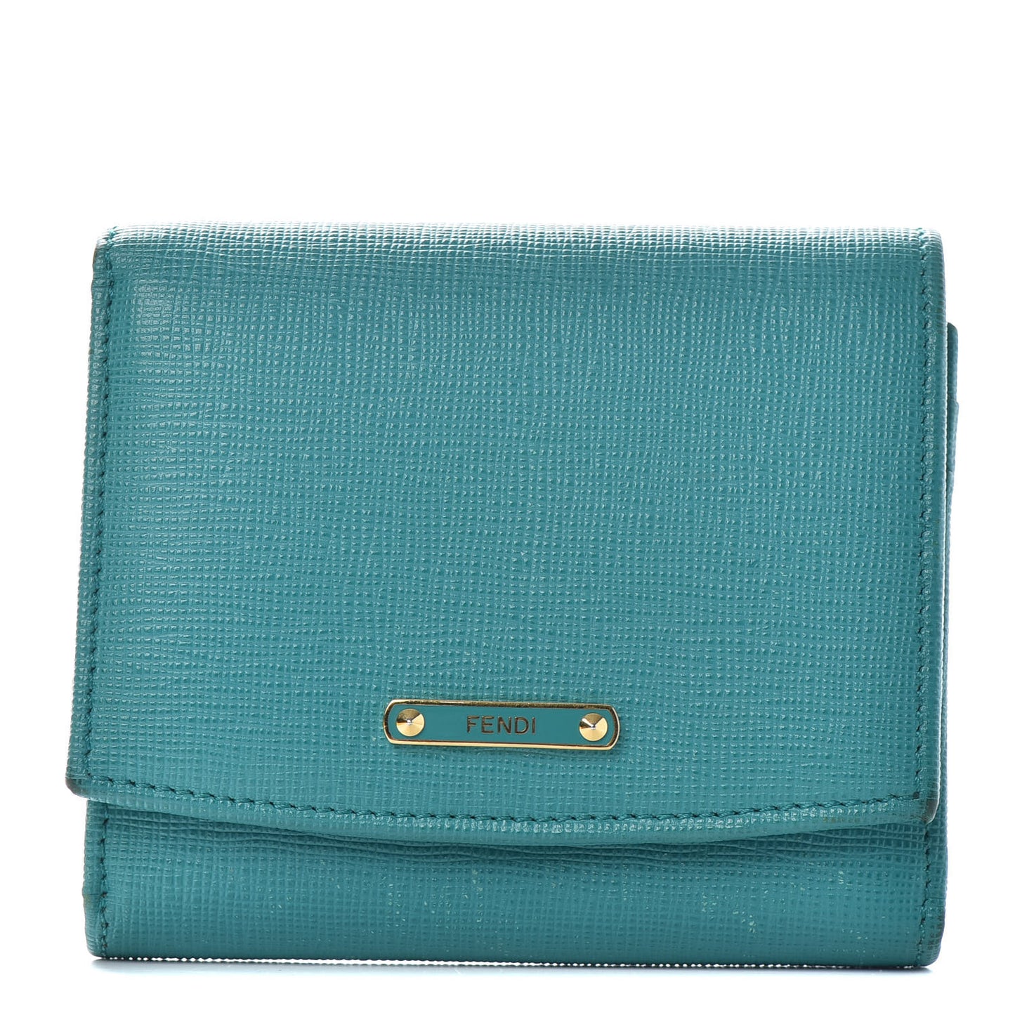 Vitello Elite Bi-Color Compact Wallet Lago Oceano