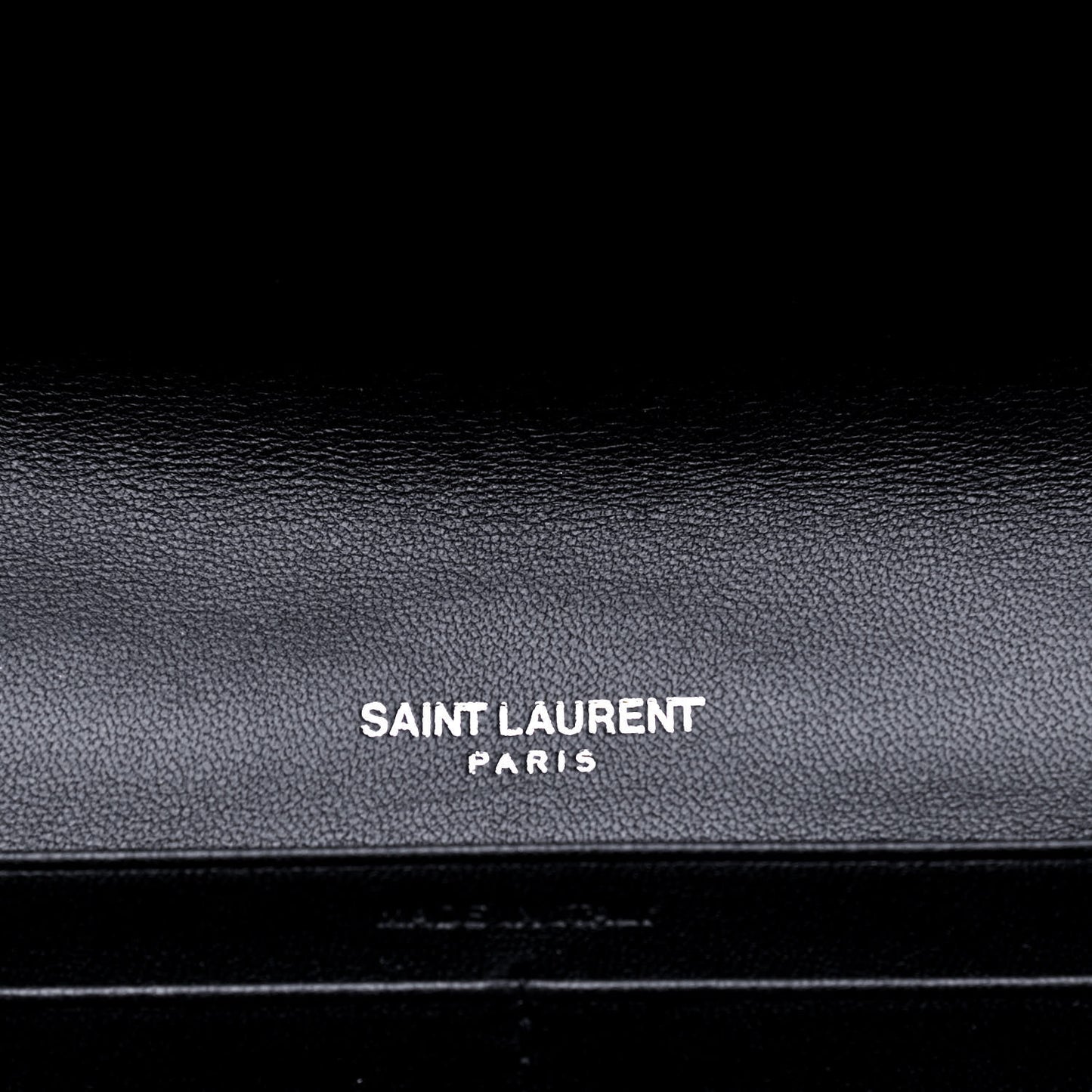 Lambskin Y Quilted Monogram Large Loulou Flap Wallet Black