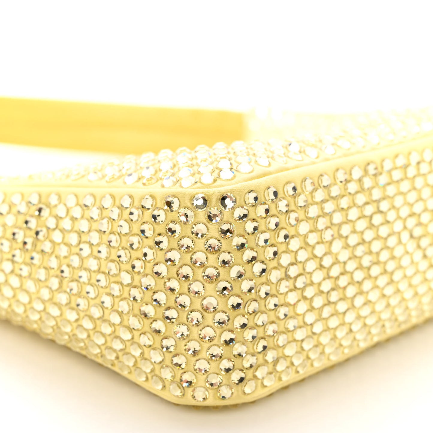Satin Crystal Mini Re-Edition 2000 Bag Ananas