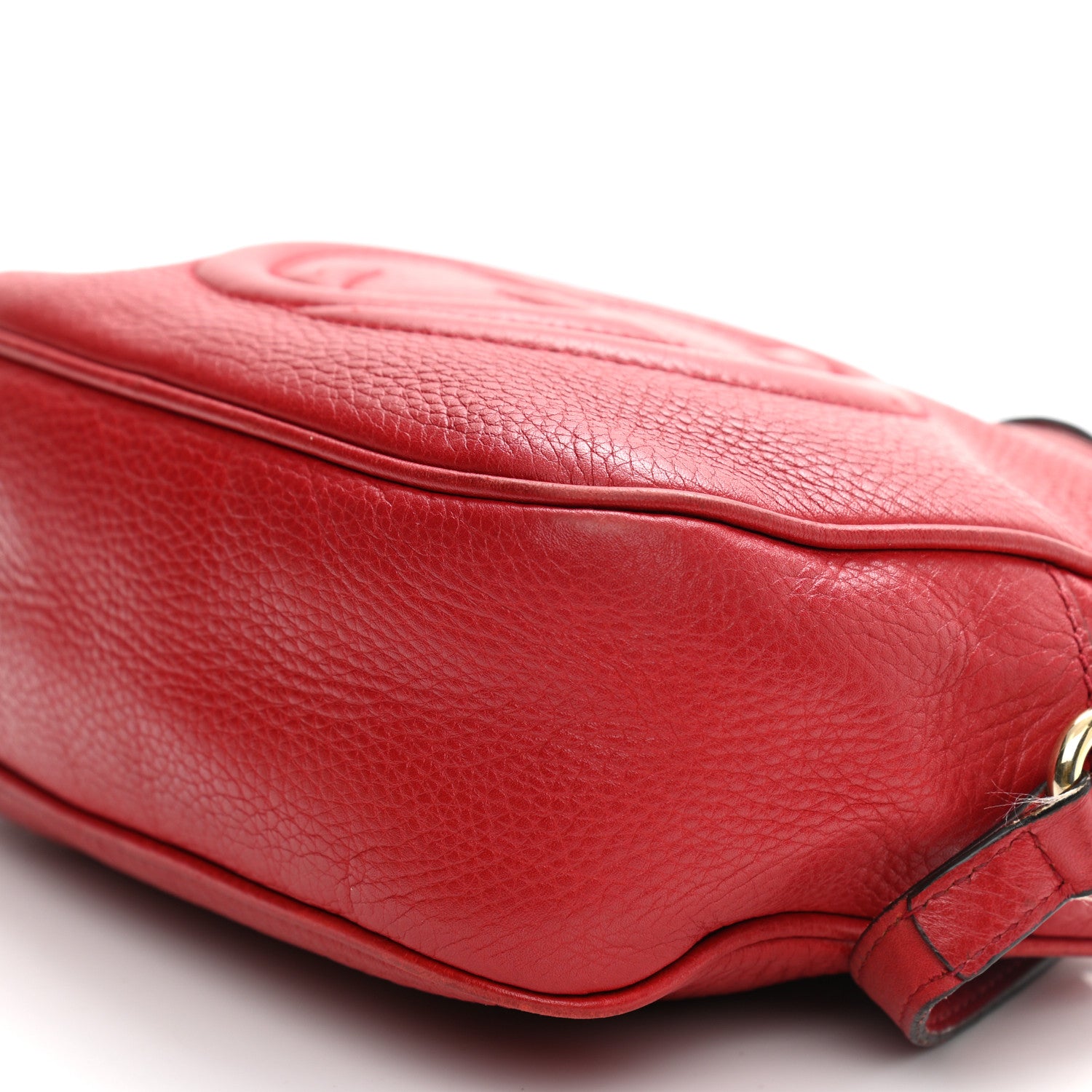 Gucci Pebbled Calfskin Small Soho Disco Bag Tabasco Red 11 of 18