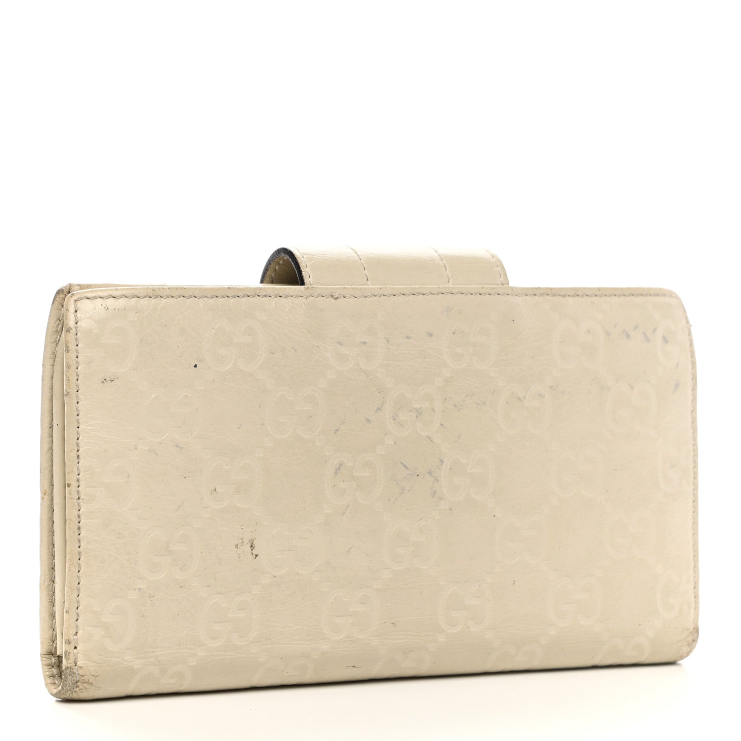 Gucci Guccissima Ladies Web Long Wallet Off White 3 of 15