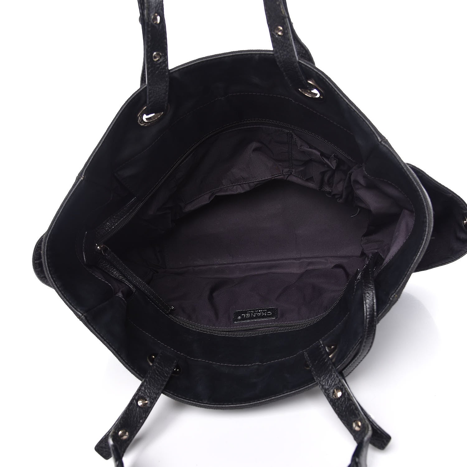 Chanel Coated Canvas Large Paris Biarritz Tote Black 6 of 17